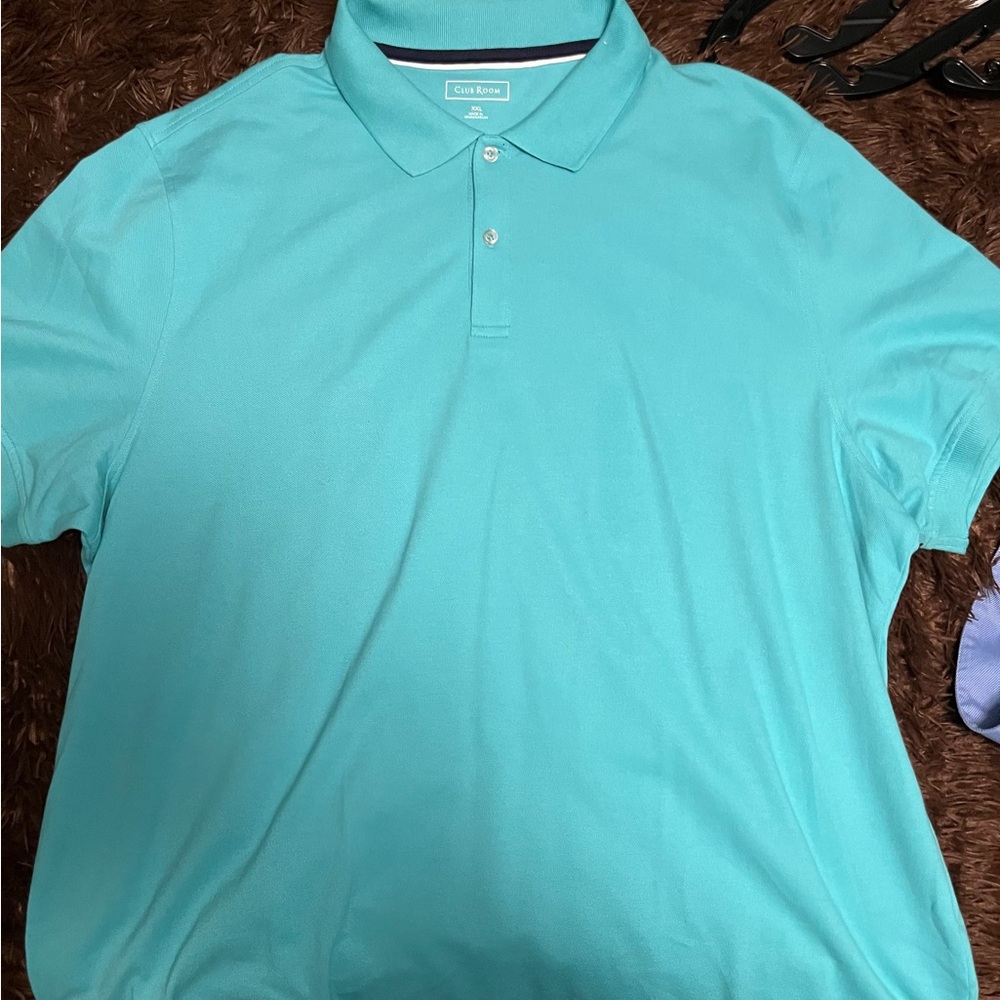 Club Room Turquoise Polo Shirt